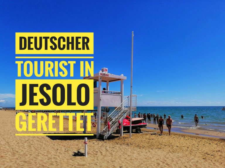 Deutscher Tourist am Strand in Jesolo gerettet