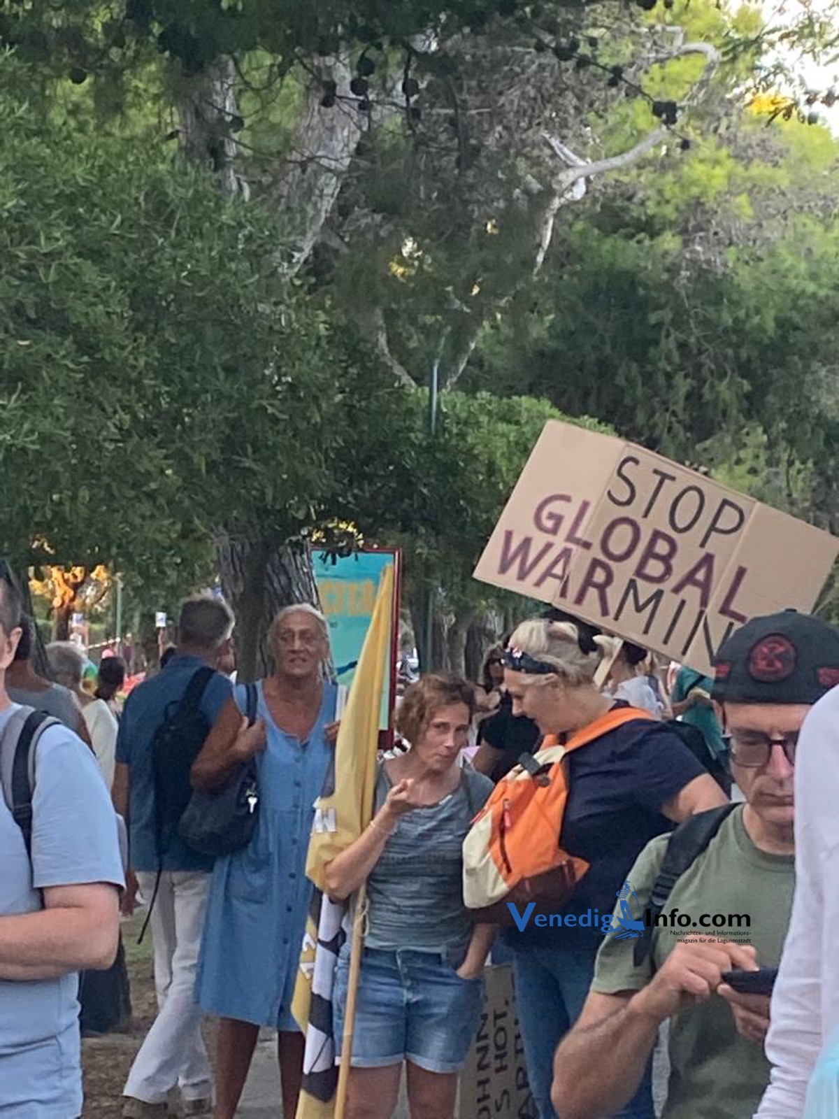 Klimademonstration in Venedig