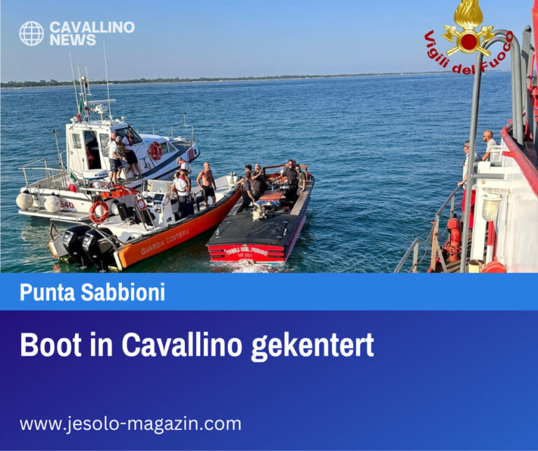Boot in Cavallino gekentert