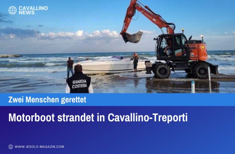 Motorboot strandet in Cavallino-Treporti