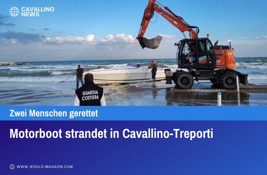 Motorboot strandet in Cavallino-Treporti