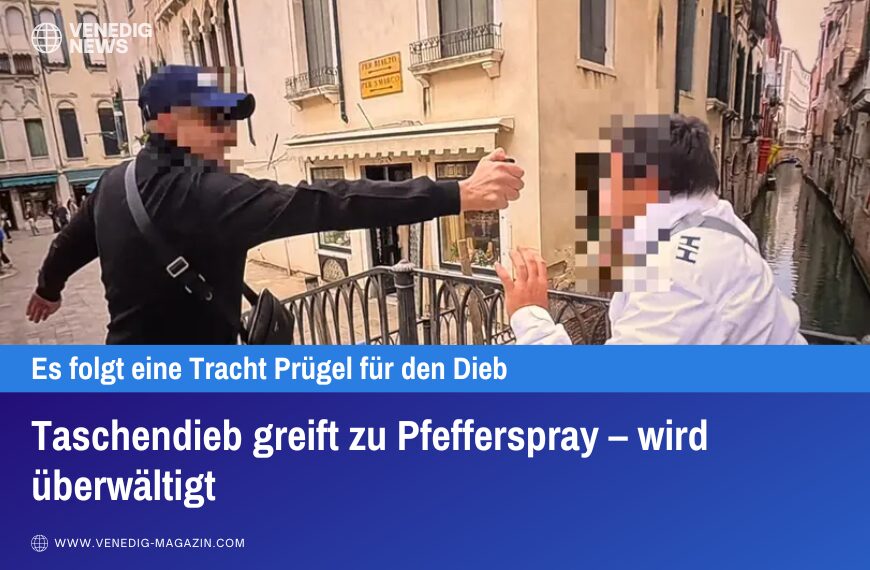 Taschendieb greift zu Pfefferspray – wird überwältigt