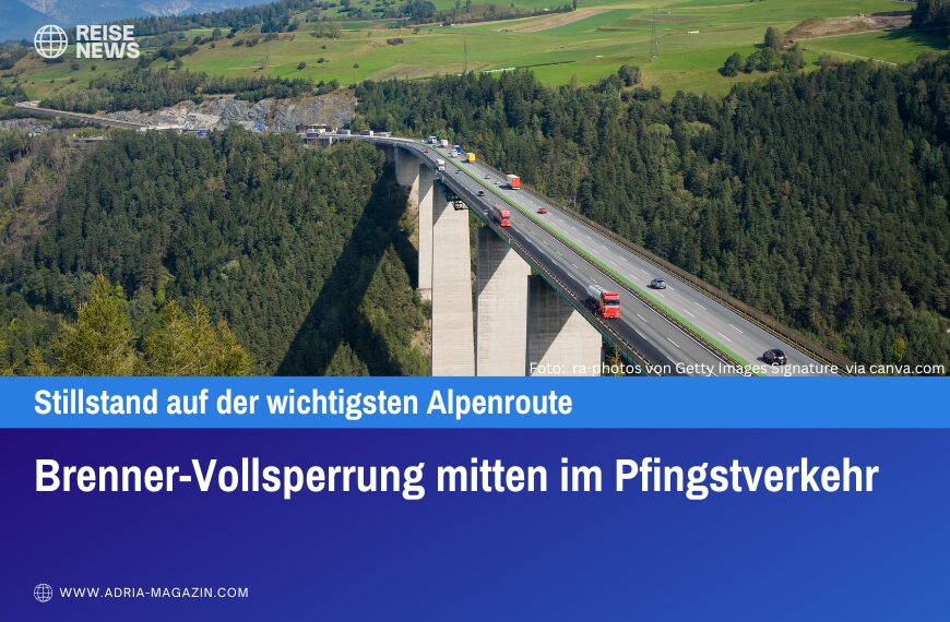 Brenner-Vollsperrung mitten im Pfingstverkehr