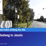 Neuer Radweg in Jesolo
