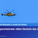 Rettungsschwimmer retten Seniorin das Leben