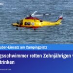 Rettungsschwimmer retten Zehnjährigen vor dem Ertrinken