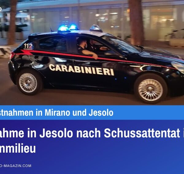 Festnahme in Jesolo nach Schussattentat im Drogenmilieu