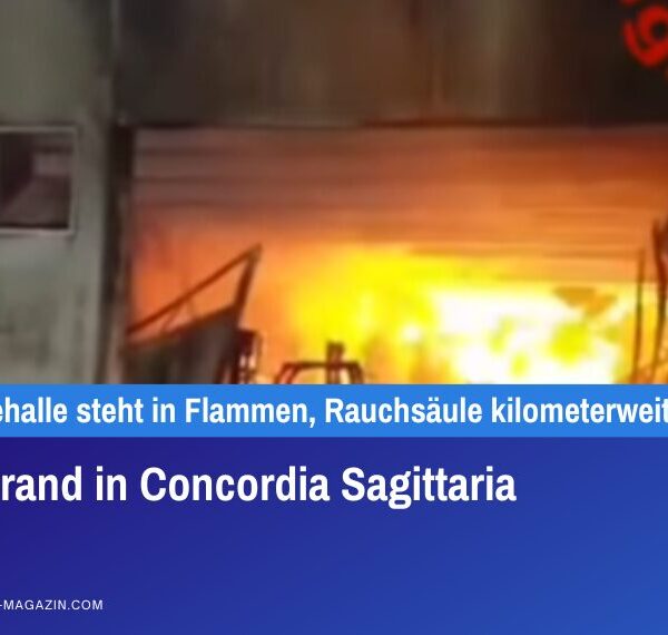 Großbrand in Concordia Sagittaria