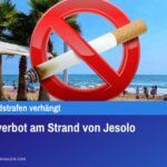 Rauchverbot am Strand von Jesolo