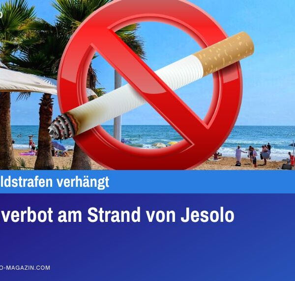 Rauchverbot am Strand von Jesolo