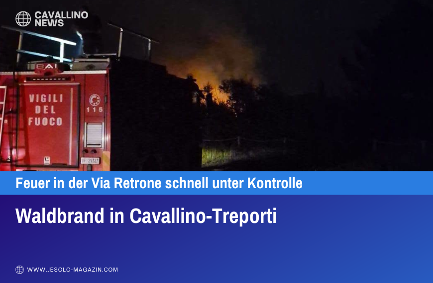 Waldbrand in Cavallino-Treporti