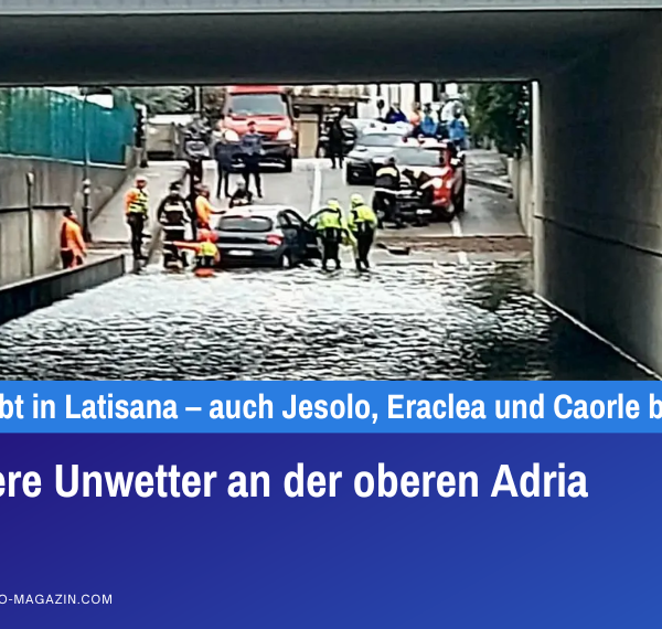 Schwere Unwetter an der oberen Adria