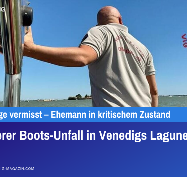 Schwerer Boots-Unfall in Venedigs Lagune