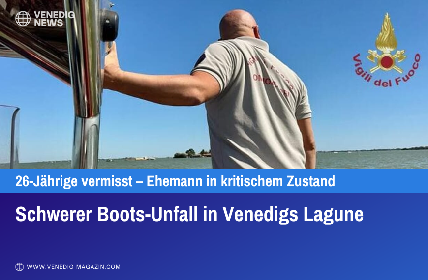 Schwerer Boots-Unfall in Venedigs Lagune